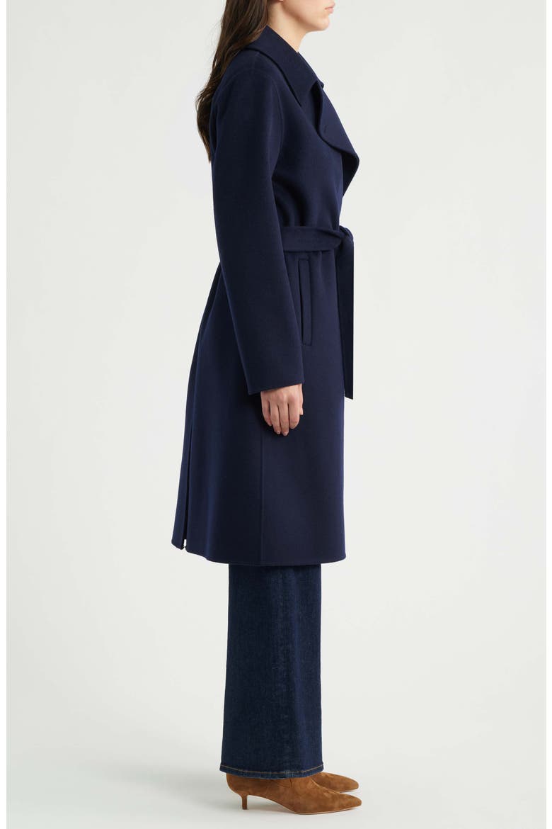 Wool Blend Double Face Coat, Alternate, color, MIDNIGHT
