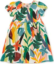 Tea Collection Puff Sleeve Empire Dress