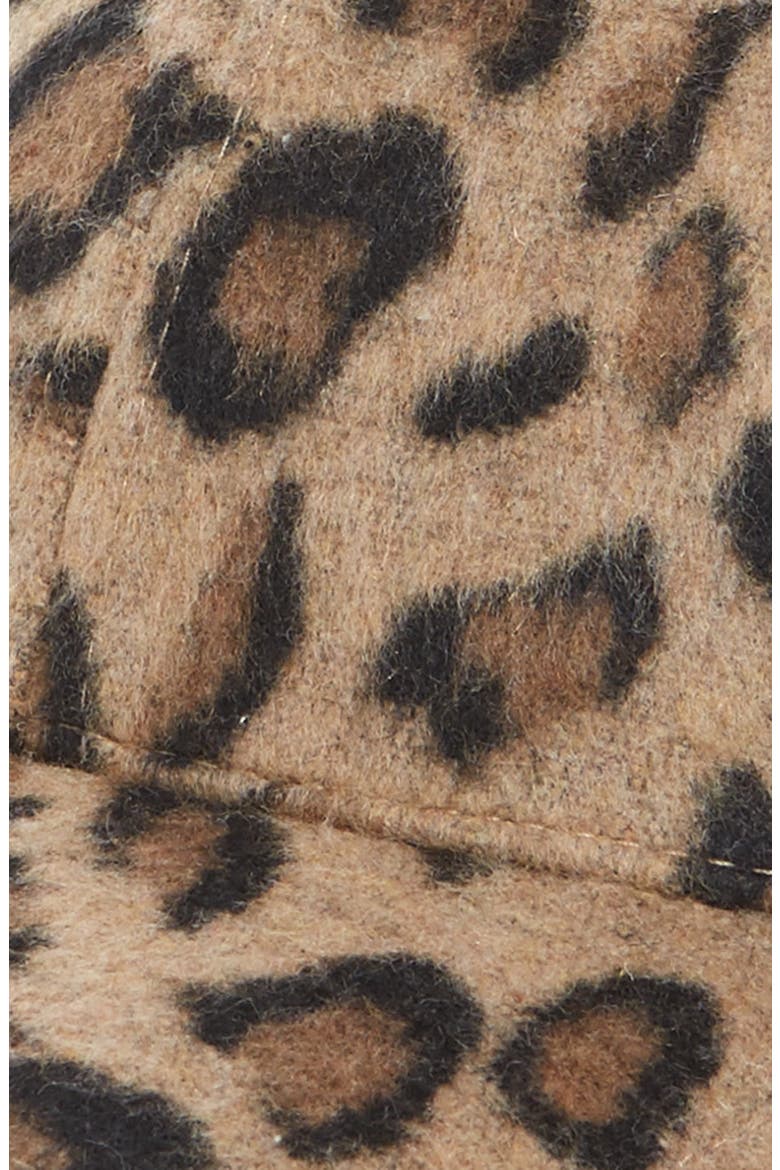 Textured Leopard Print Baseball Cap, Alternate, color, TAN MULTI