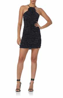 AFRM Mila Rose Rhinestone Minidress