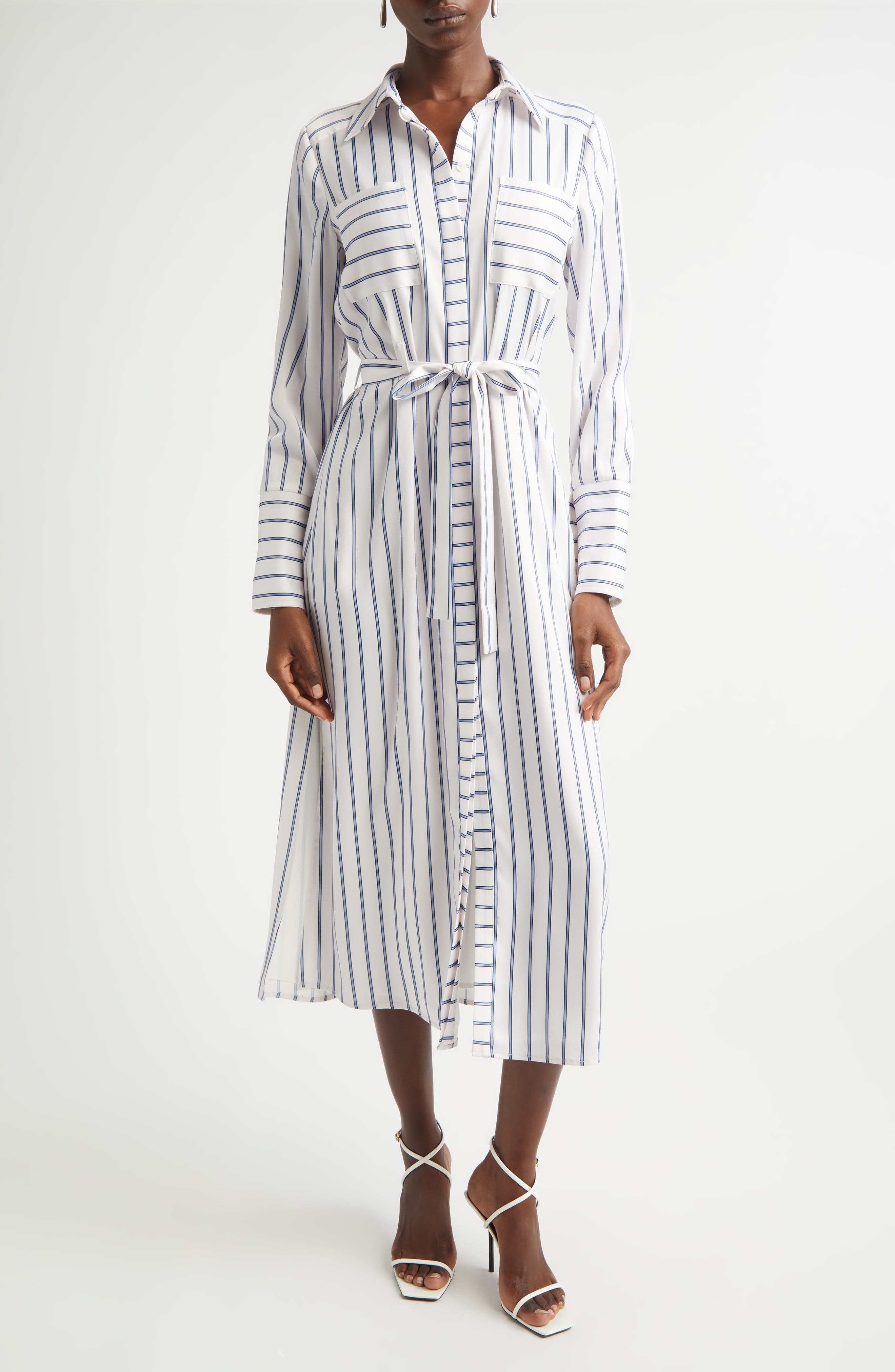 Ramy Brook Miriam Long Sleeve Shirtdress