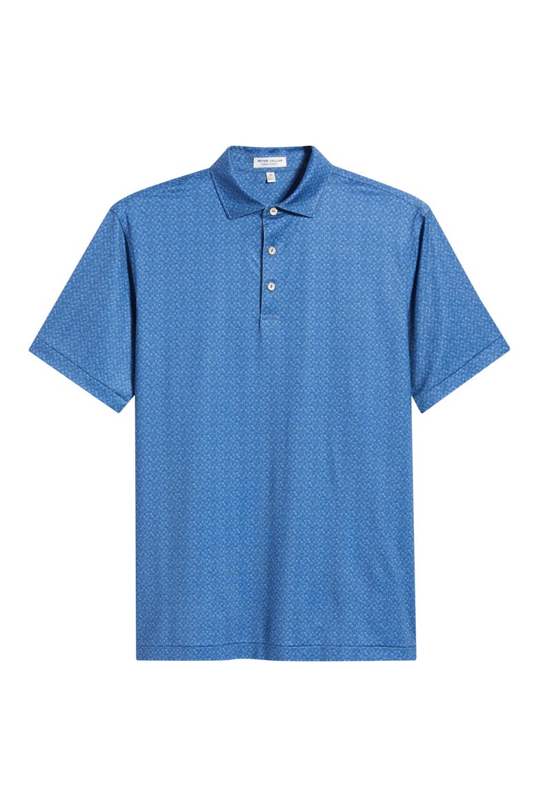 Pole Position Racing Print Performance Jersey Polo, Alternate, color, WINDSOR BLUE