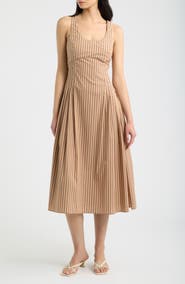 Solid & Striped The Josie Stripe Fit and Flare Dress