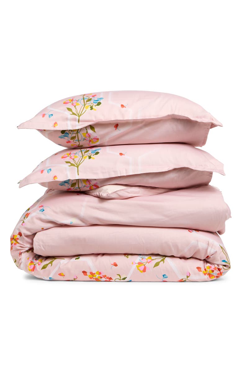 Ted Baker Peppermint Comforter & Sham Set, Main, color, Pink