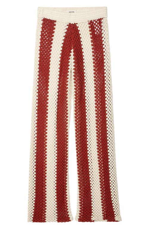 Shop Zadig & Voltaire Pia Crochet Stripe Pants