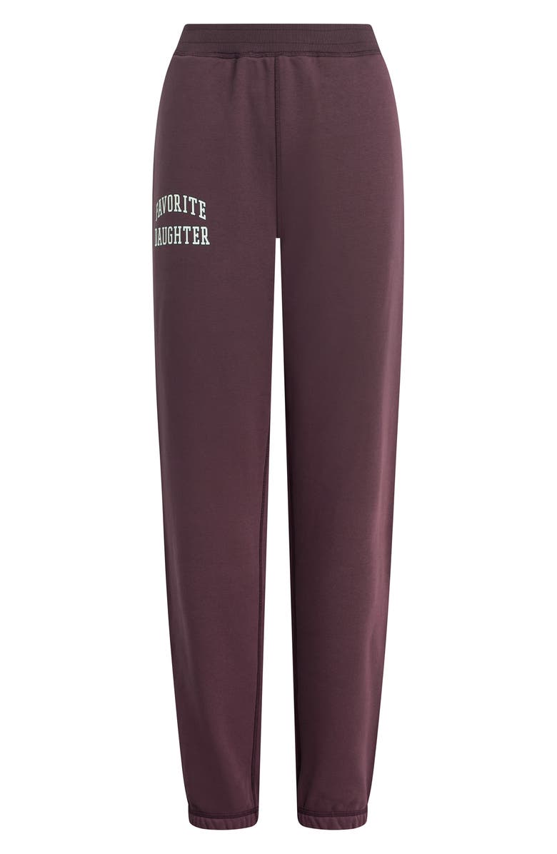 Favorite Daughter The Collegiate Joggers, Alternate, color, Burgundy/ Gardenia