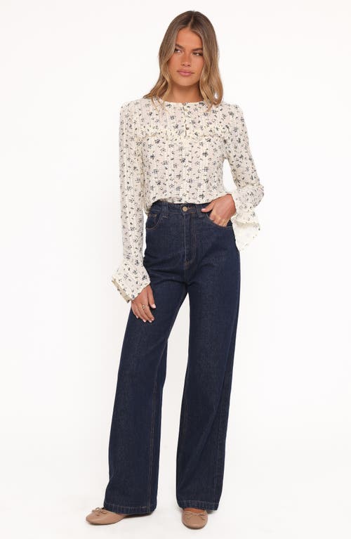 Petal And Pup Petal & Pup Dria Floral Ruffle Detail Top In White