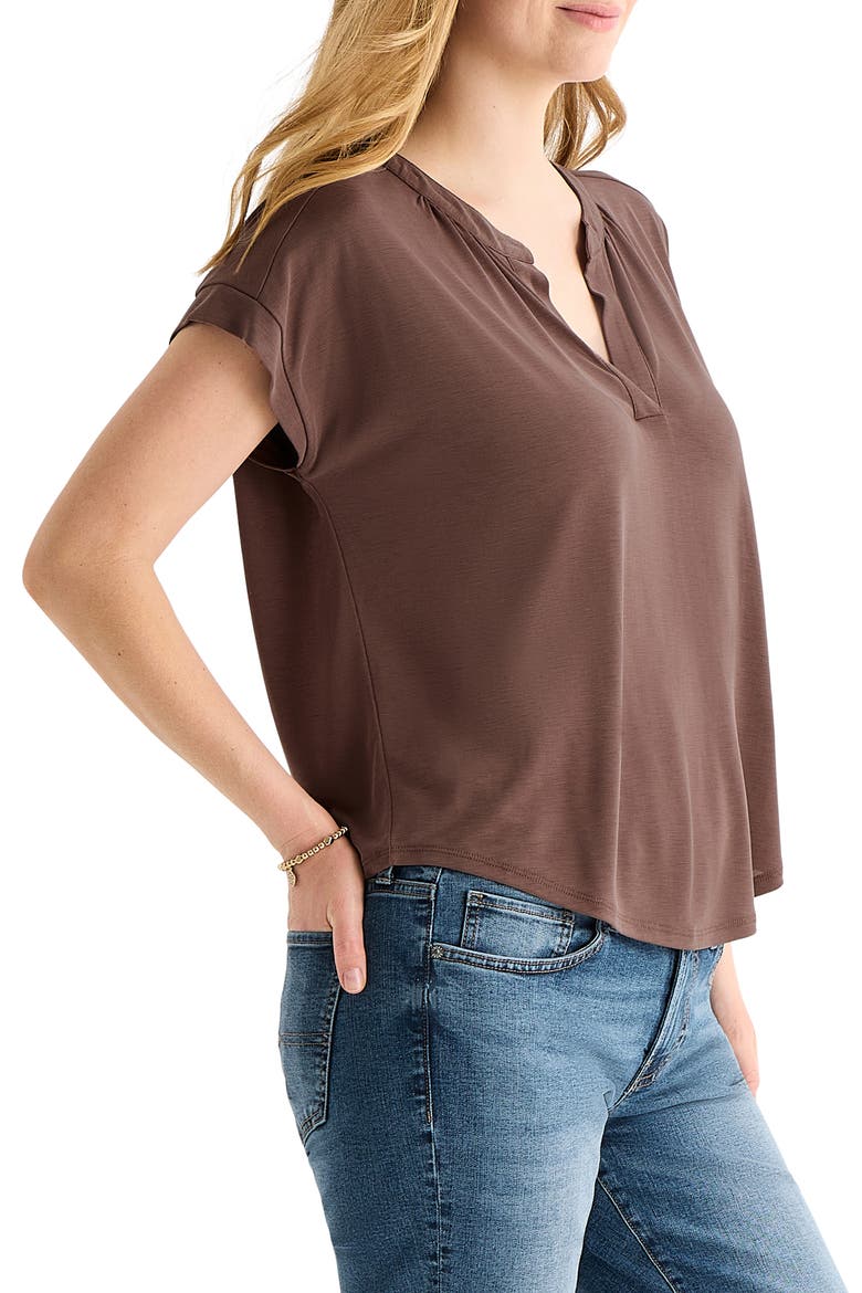 Sandwash Notch Top, Alternate, color, CHICORY COFFEE