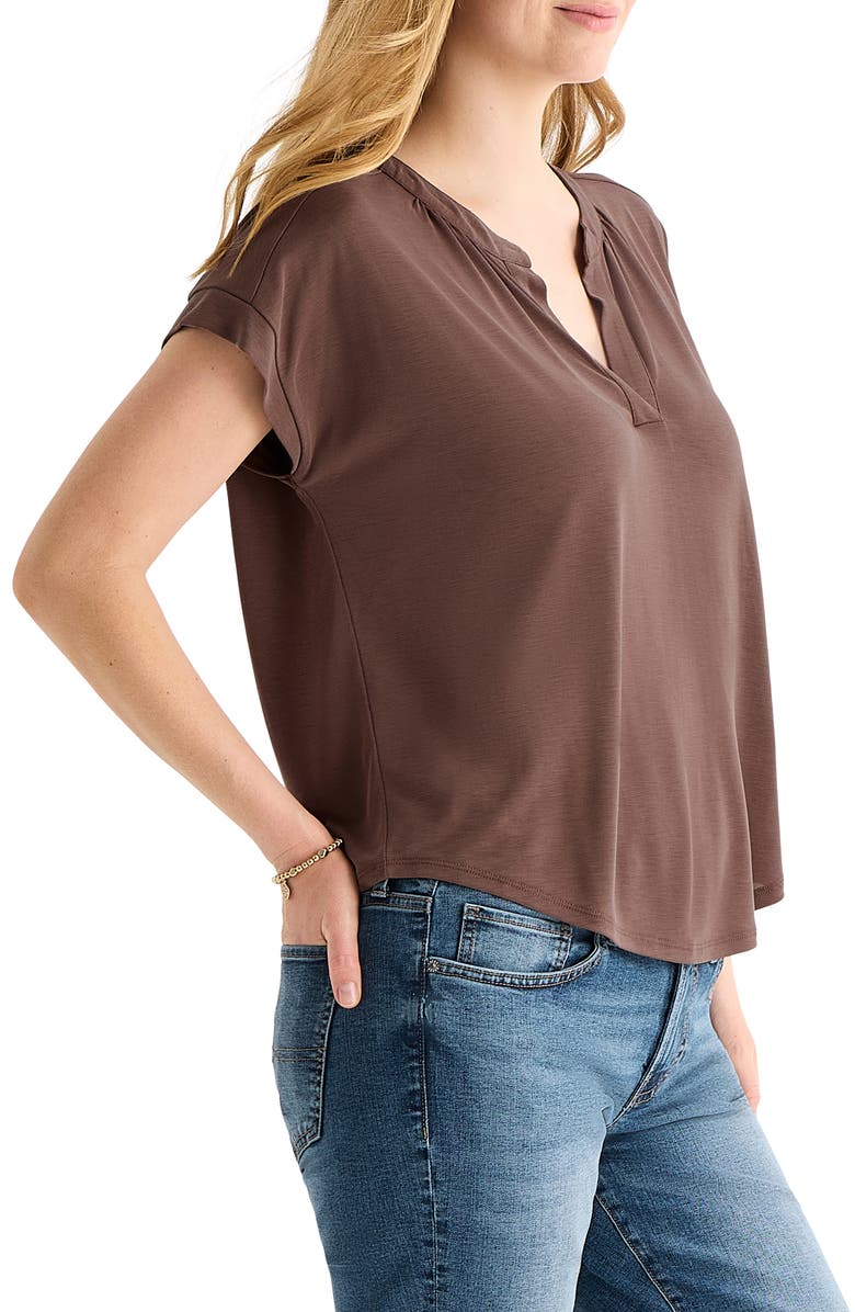 Lucky Brand Sandwash Notch Top, Alternate, color,