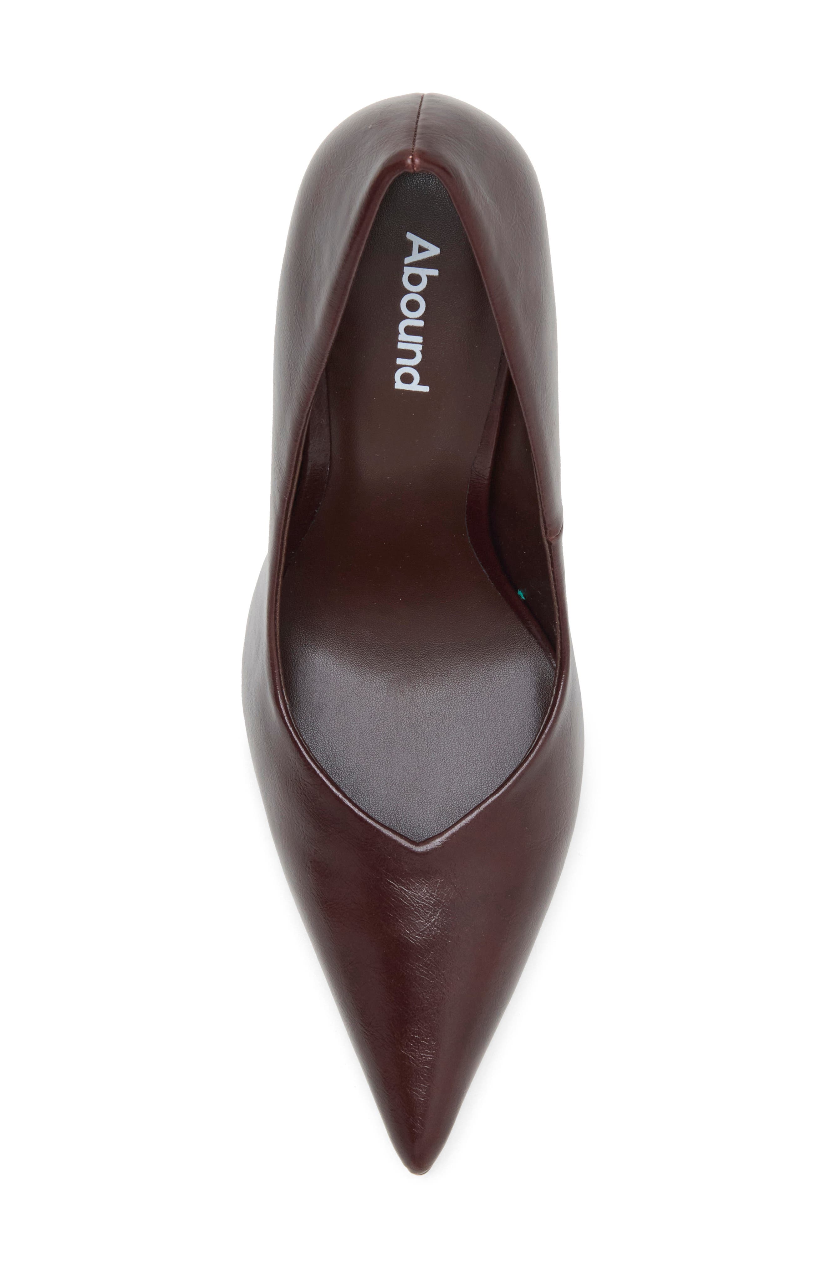 Maya Faux Leather Pump, Alternate, color, BROWN ESPRESSO