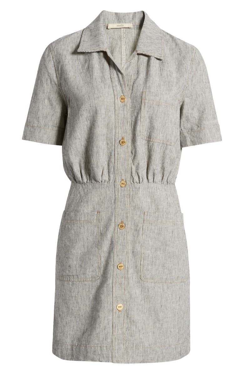 SESSÙN Tanohi Linen & Cotton Shirtdress, Alternate, color, 