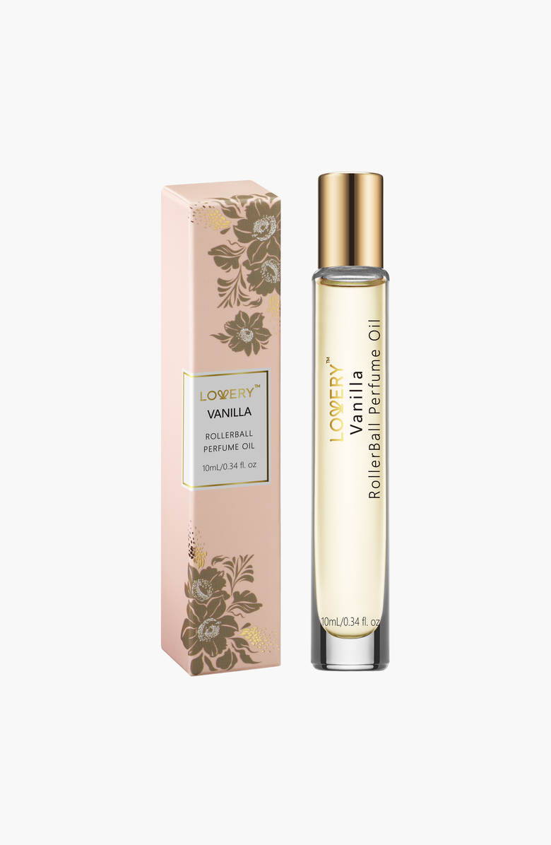 Lovery Vanilla Perfume Oil Roll-On Fragrance, Main, color, Pale Yellow / Light Amber