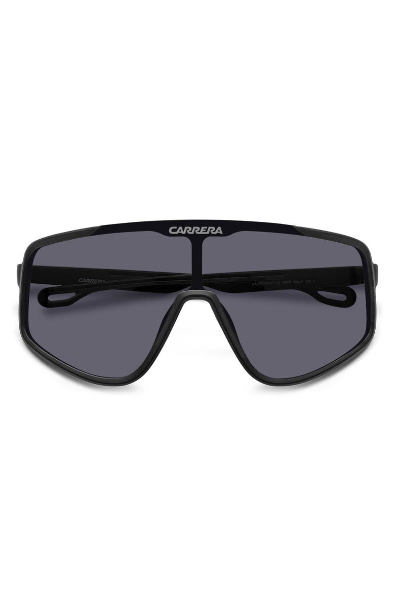 Carrera Eyewear 99mm Shield Sunglasses, Alternate, color, Matte Black