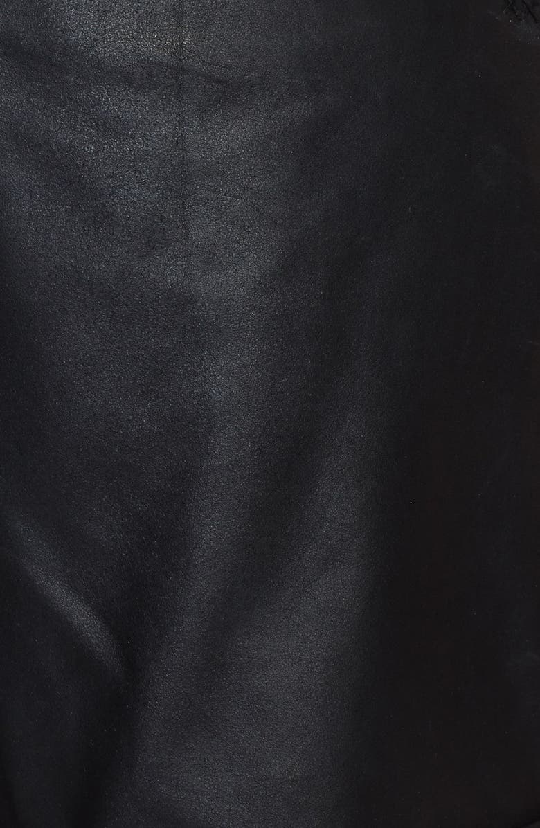 Elizabeth and James Leather Moto Shorts, Alternate, color, 