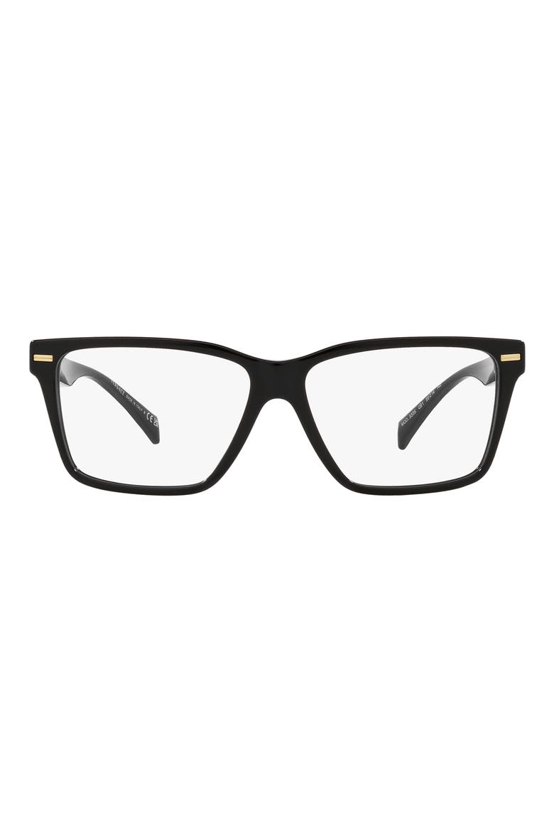 54mm Rectangular Optical Glasses, Main, color, BLACK