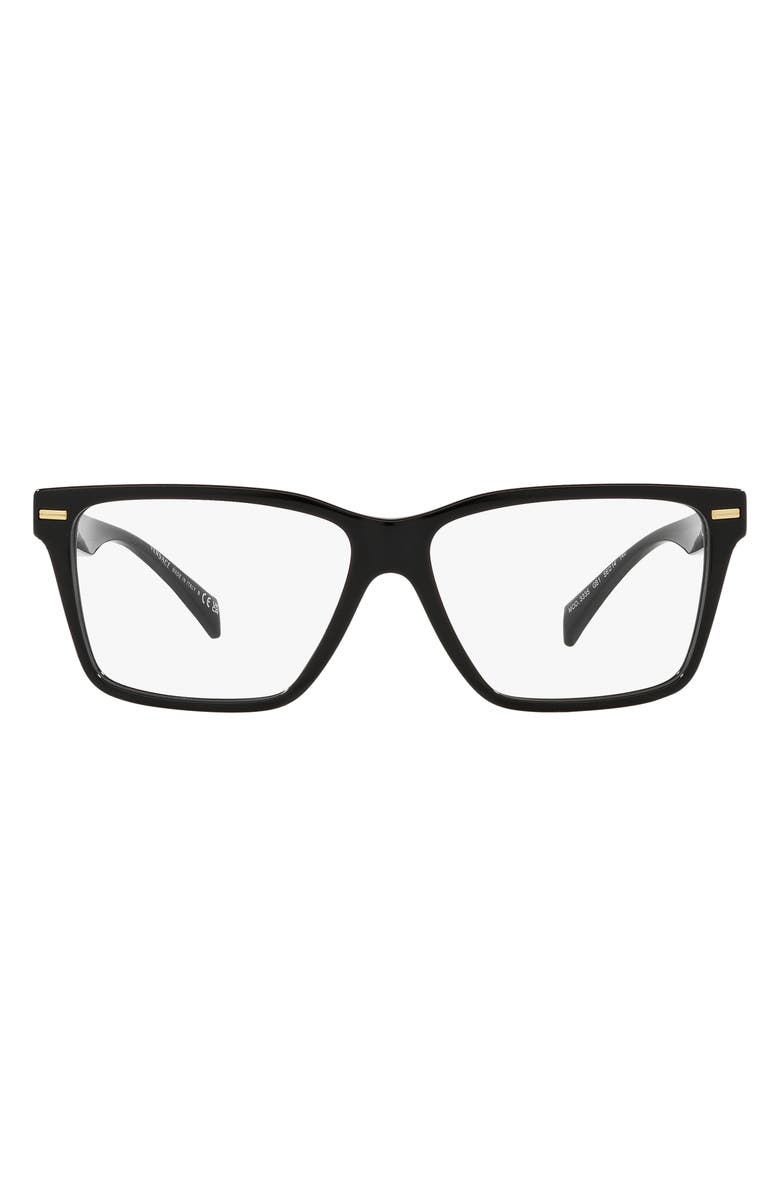 Versace 54mm Rectangular Optical Glasses, Main, color,
