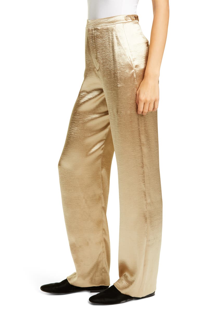 Vince Metallic Wide Leg Pants, Alternate, color,