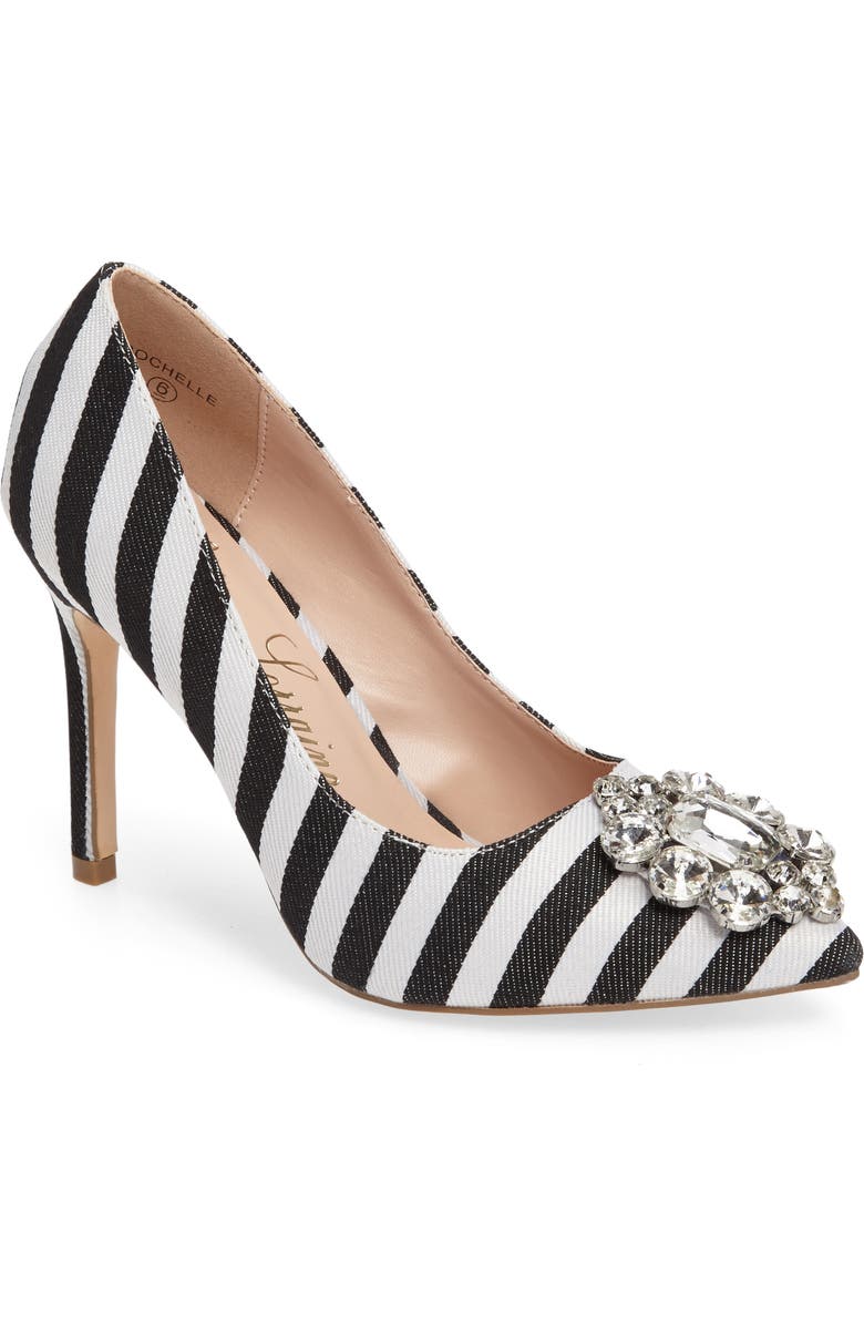 Lauren Lorraine Rochelle Embellished Pump, Main, color,
