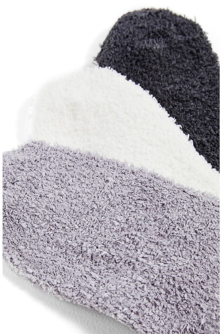 3-Pack Lounge Ankle Socks, Alternate, color, IVORY/ GREY/ CHARCOAL