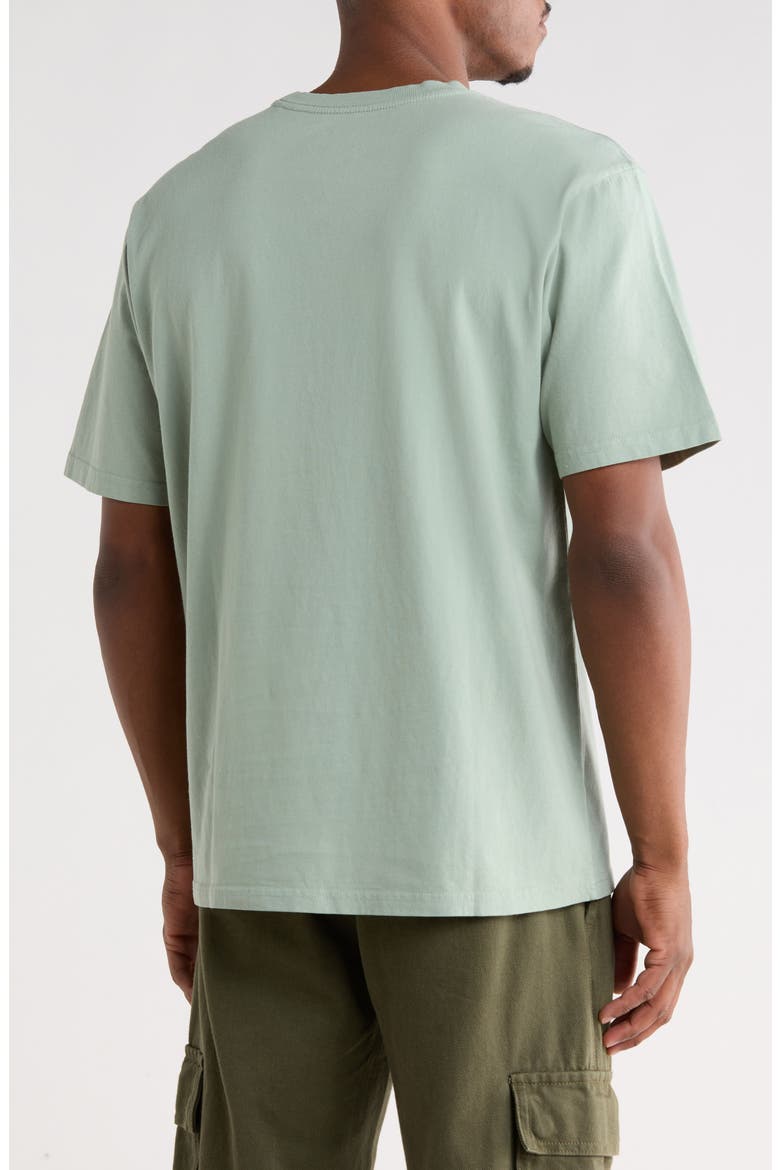 Relaxed Fit Embroidered Heavyweight Cotton T-Shirt, Alternate, color, ICEBERG GREEN