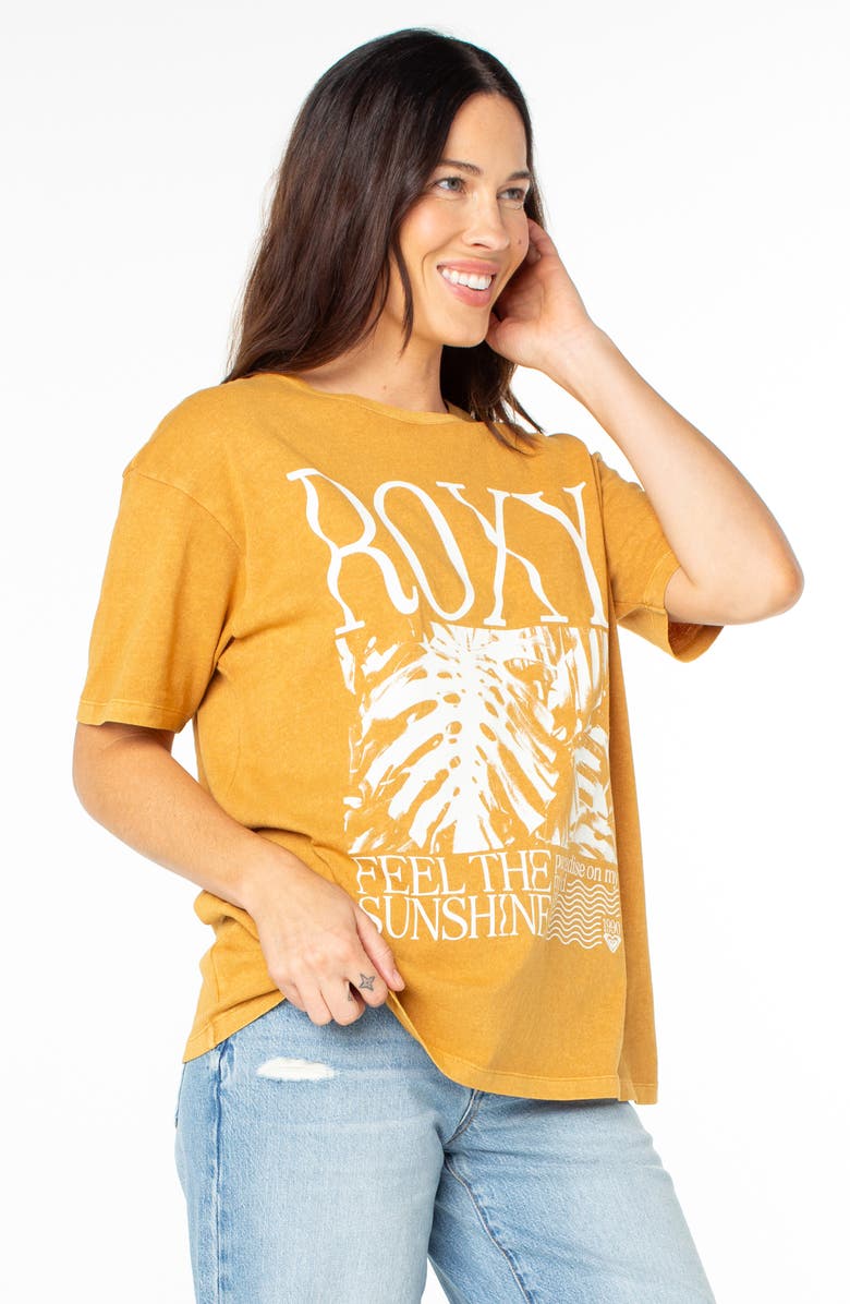 Roxy Feel the Sunshine Cotton Graphic T-Shirt, Alternate, color,