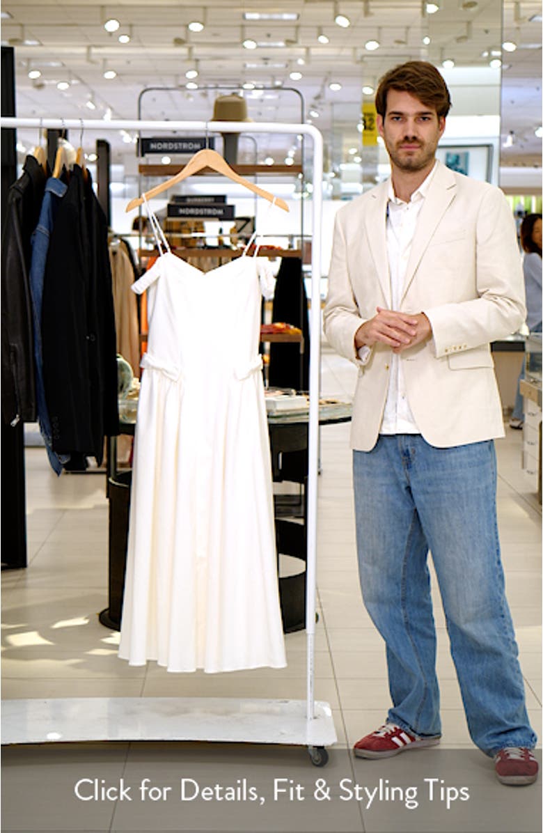 Elvinia Cold Shoulder Midi Dress, sales video thumbnail