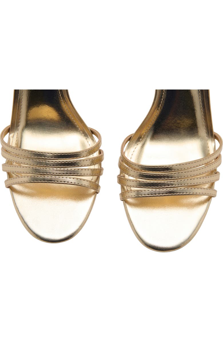 MANGO Ankle Strap Sandal, Alternate, color, Gold