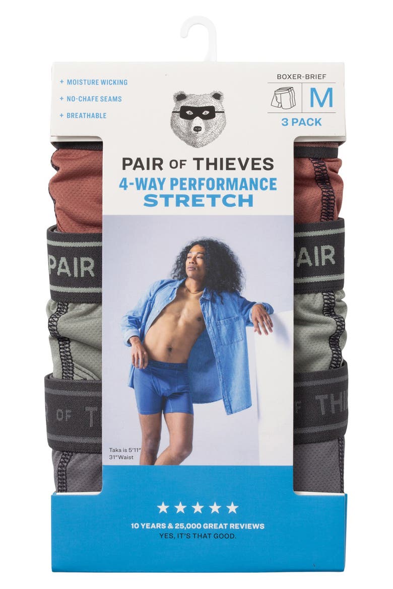 4-Way Performance Boxer Briefs, Alternate, color, SLATE