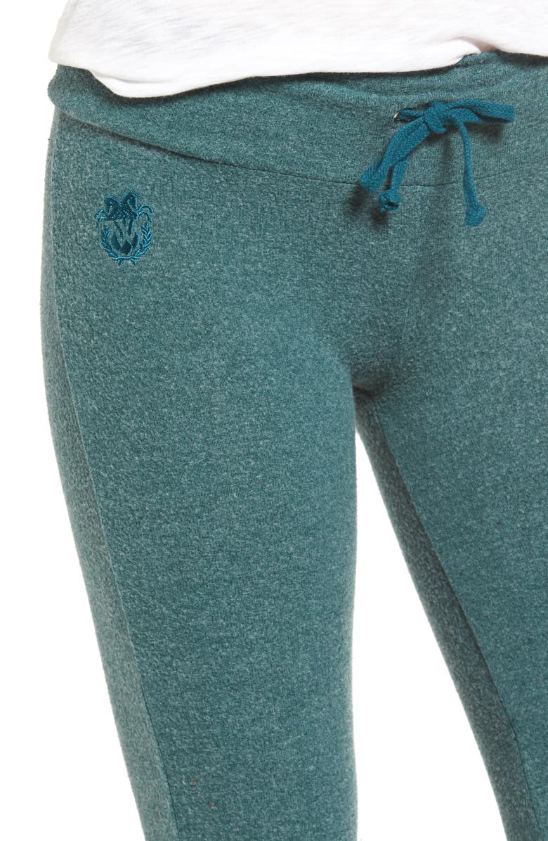 Wildfox Basic Track Pants, Alternate, color, Sapphire