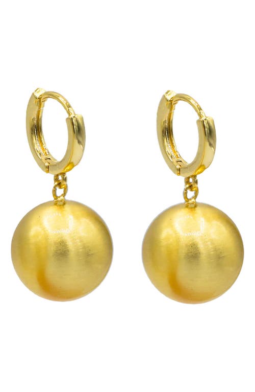 La Meno Cleopatra Drop Earrings In Gold