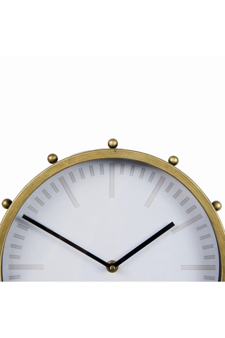 Marian Studded Table Clock, Alternate, color, Gold