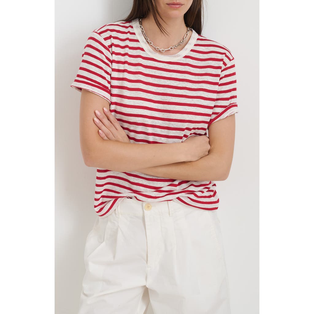 Alex Mill Garcon Striped Tee In Linen Cotton