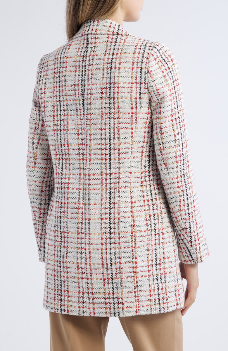 Anne Klein Tweed Double Breasted Jacket, Alternate, color,