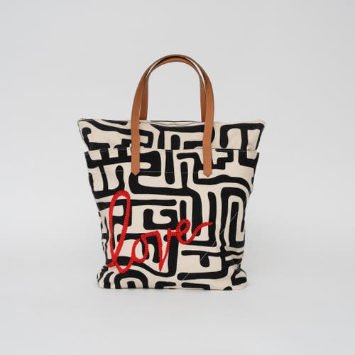 Ubuntu Life Go-to Tote With Beaded Red Love