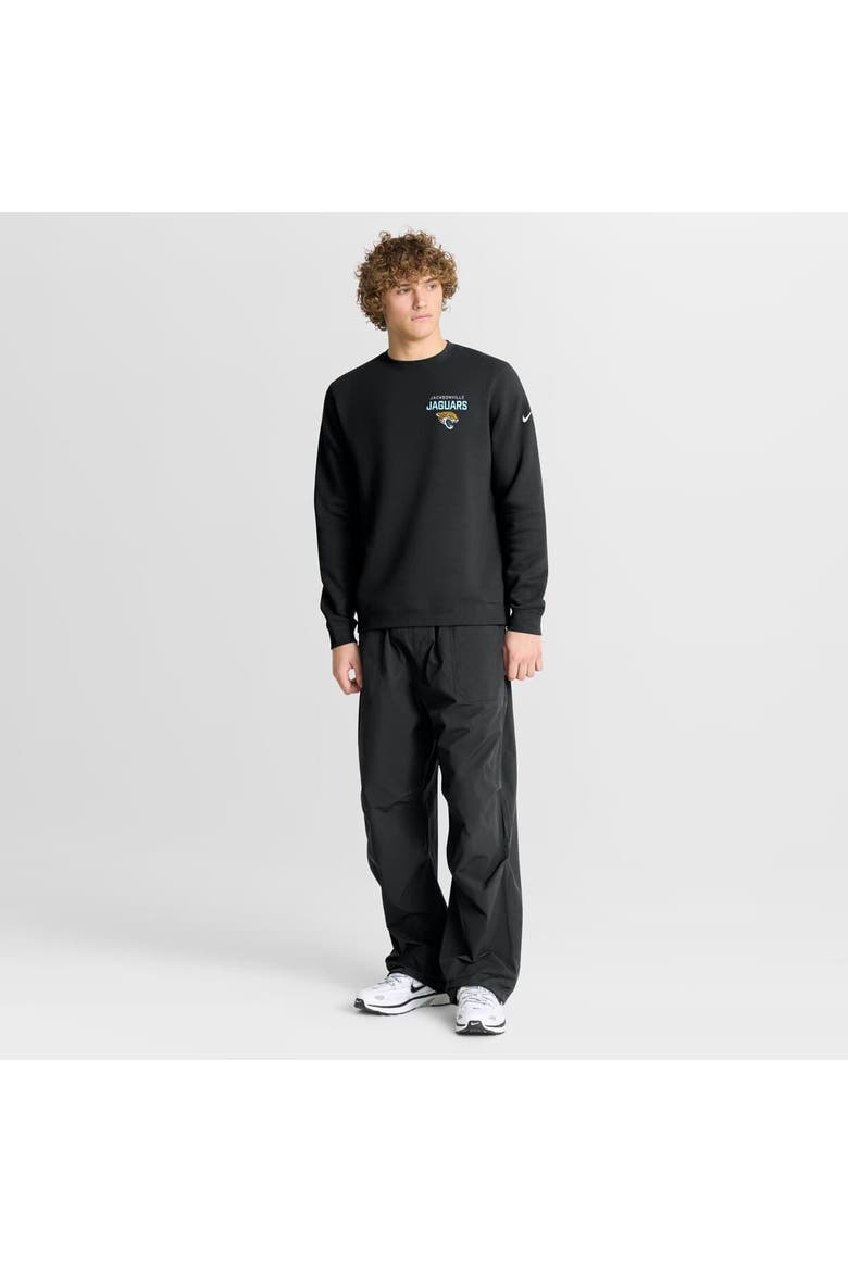Men's Nike Black Jacksonville Jaguars Primetime Club Fleece Pullover Sweatshirt, Alternate, color, Black