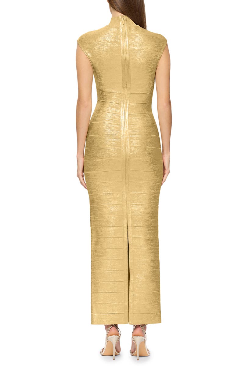 Herve Leger Metallic Foil Bandage Gown | Nordstromrack
