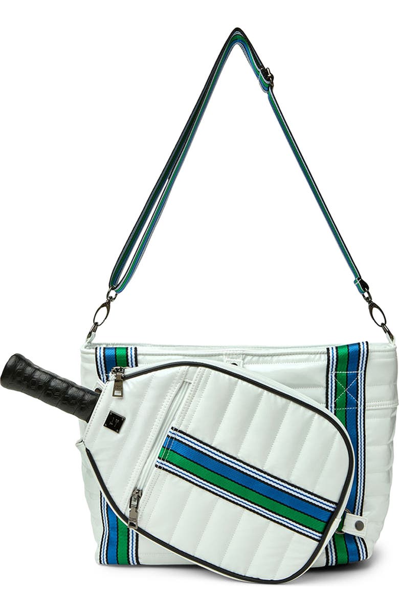 THINK ROYLN Ace of the Court Pickleball Bag, Main, color, White Patent