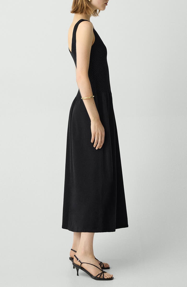 Theory Bleeck Texture Sleeveless Midi Dress, Alternate, color, 