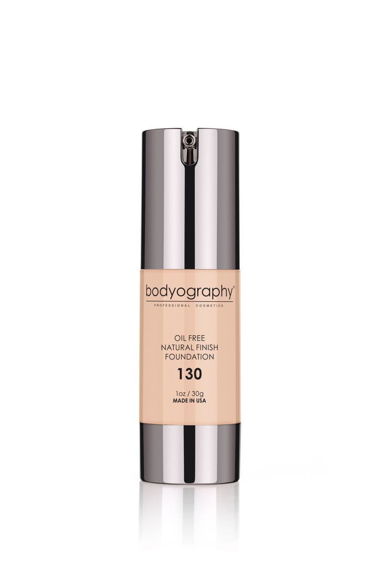 Bodyography Natural Finish Foundation #200 -Medium/Dark/Warm 1oz, Main, color, #130 -Light/Medium/Neutral