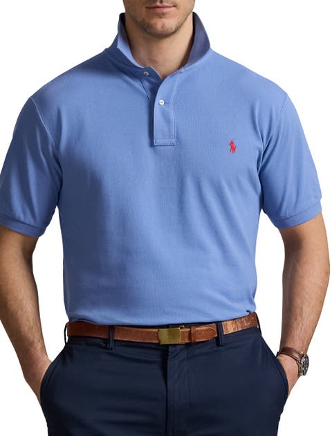 Big 
Tall Mesh Polo Shirt