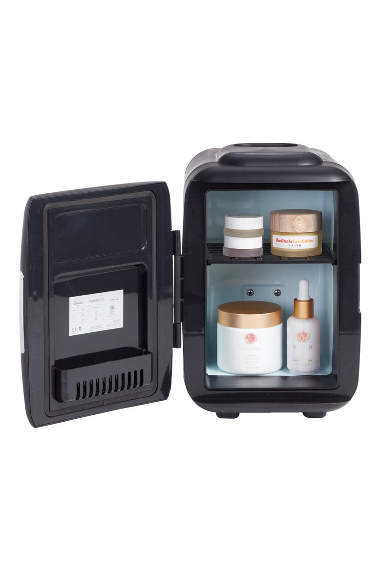 4L Thermoelectric Mini Beauty Fridge & Warmer, Alternate, color, BLACK