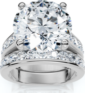 Bliss Diamond Certified 6Ct Sharon Diamond Engagement Wedding Ring Set Gold Lab Grown