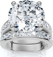 Bliss Diamond Certified 6Ct Sharon Diamond Engagement Wedding Ring Set Gold Lab Grown