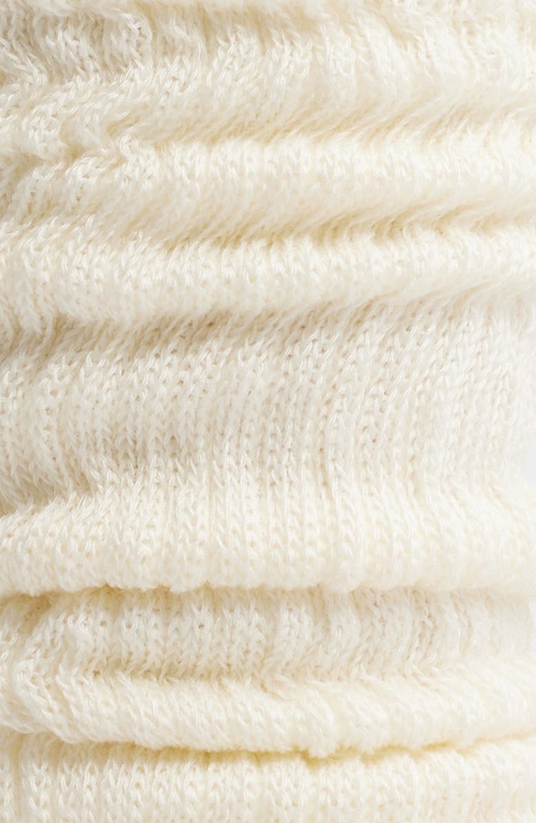 Casa Clara Conner Scrunched Crew Socks, Alternate, color, Cream