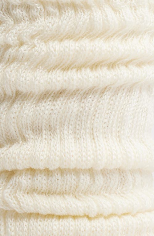 Casa Clara Conner Scrunched Crew Socks In White