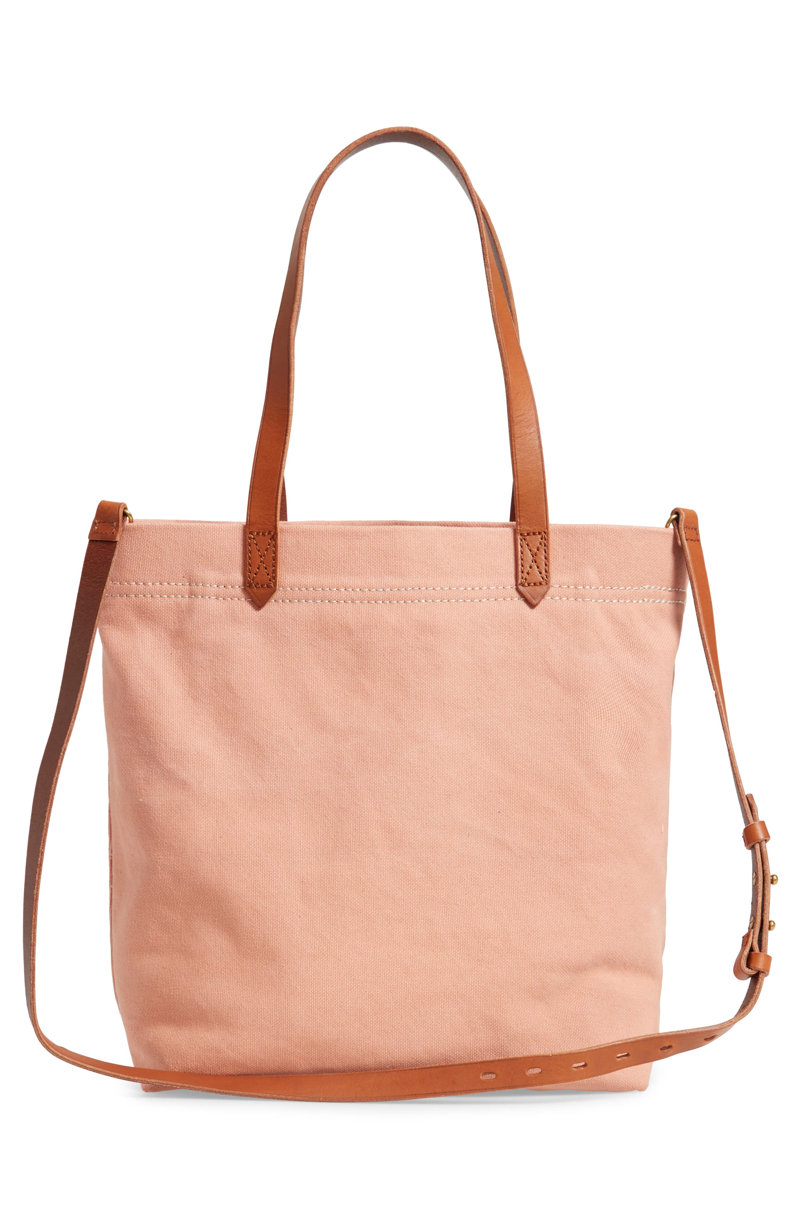 Medium Canvas Transport Tote, Alternate, color, ANTIQUE CORAL