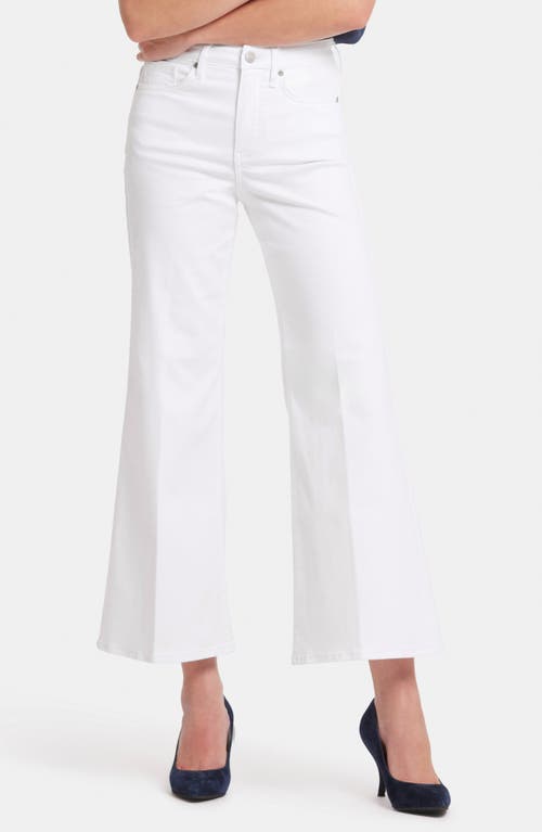 Nydj Mia High Waist Palazzo Jeans In Optic White