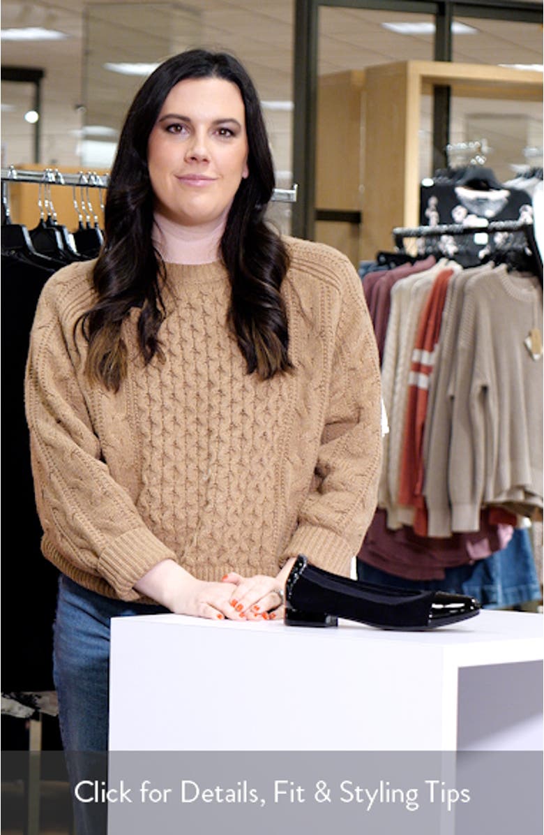 Nicole Cap Toe Flat, sales video thumbnail