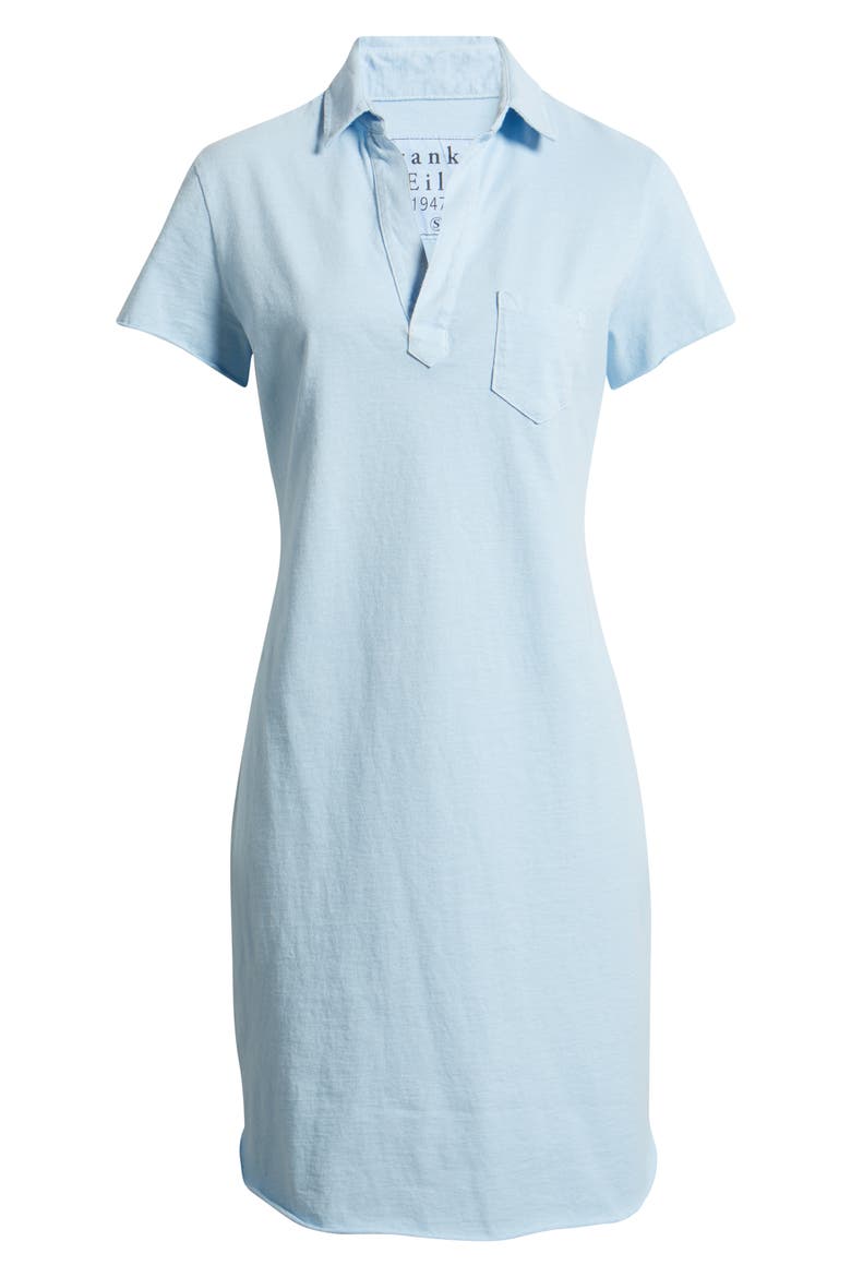 Lauren Cotton Polo Dress, Alternate, color, DIVE BLUE