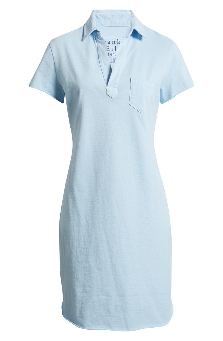 Frank & Eileen Lauren Cotton Polo Dress, Alternate, color, Dive Blue